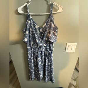 Beautiful Baby blue mini off the shoulder dress sienna sky size medium